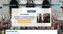 Desktop Screenshot of 350colorado.org